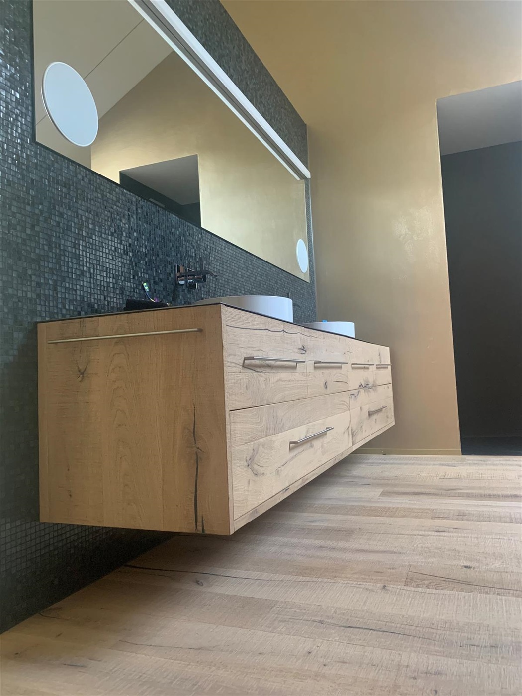 Parkett im Badezimmer