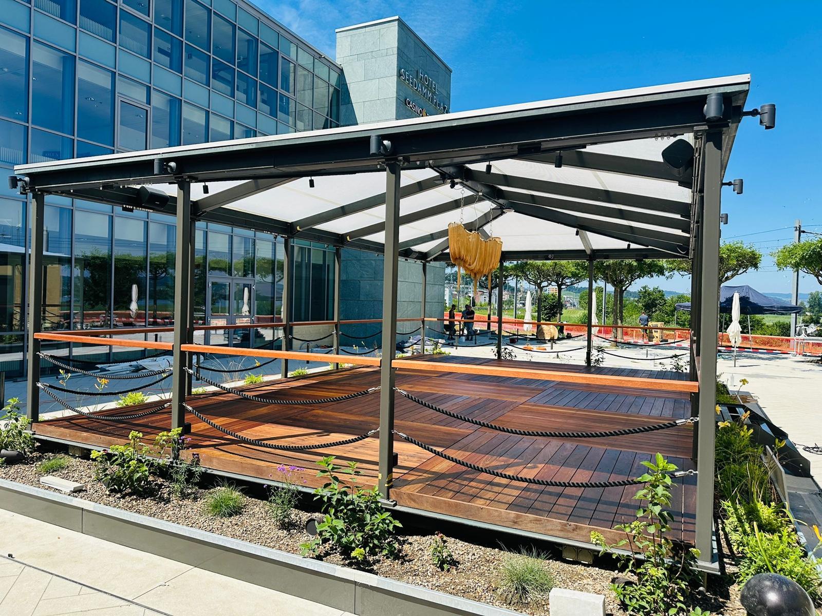 Seedam Plaza Pfäffikon Aussenbereich Renovation