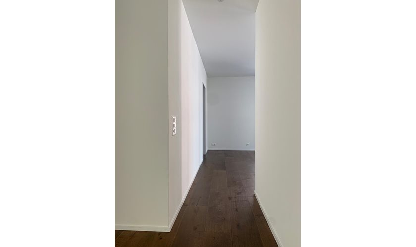 Neubauwohnung dunkel geölte, angeräucherte Eichendiele 2800x250mm