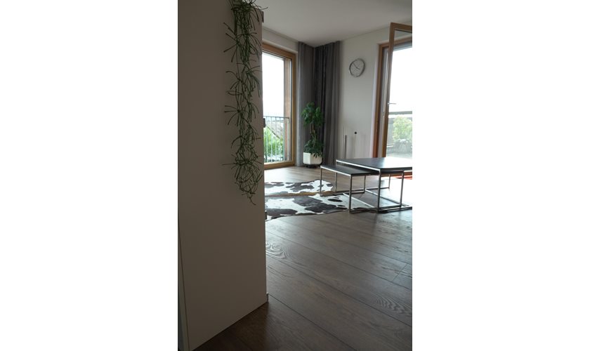 Ferienwohnung Designbelag und Teppich